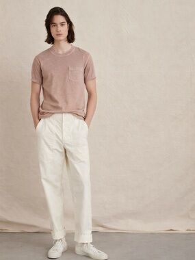 Alex Mill Vintage Wash Pocket Tee Aged Taupe Small